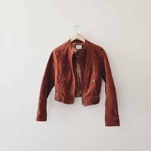 I Love H81 | Burnt Orange Leather Jacket